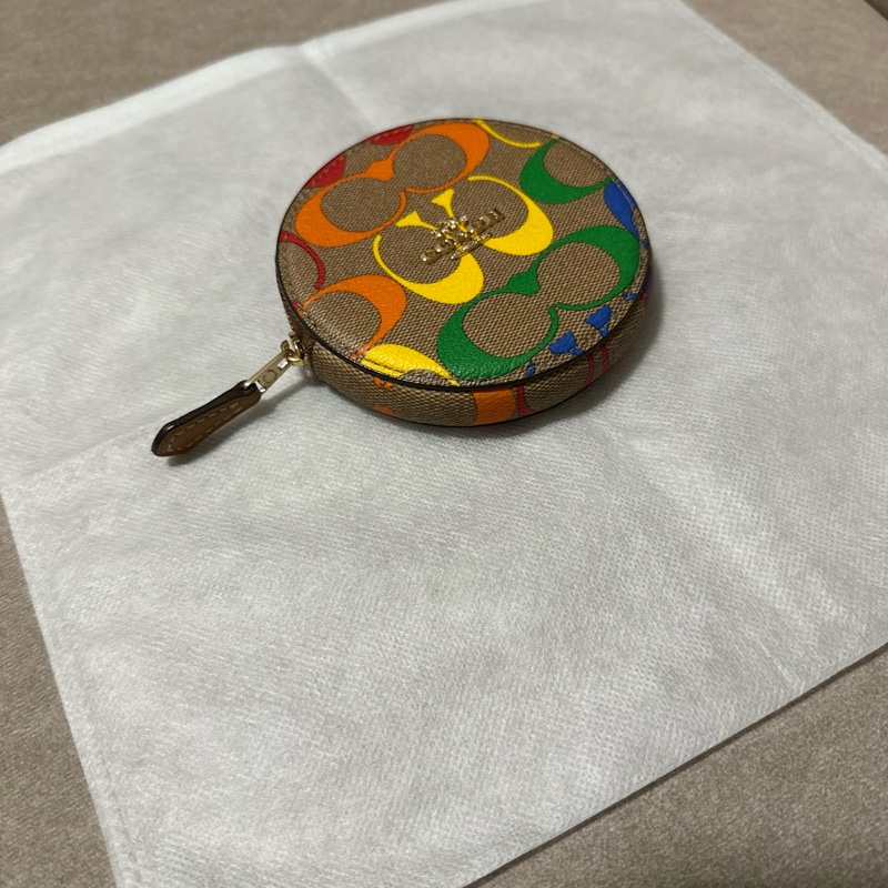 COACH 💫 彩色LOGO零錢包 拉鏈小包-8