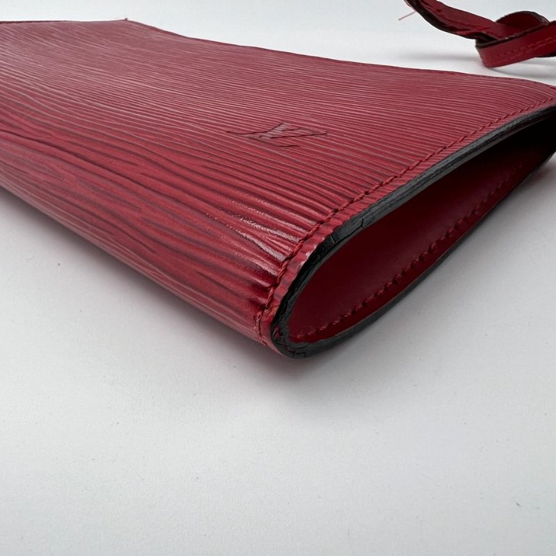 Louis Vuitton Epi 水波紋紅色麻將包-7