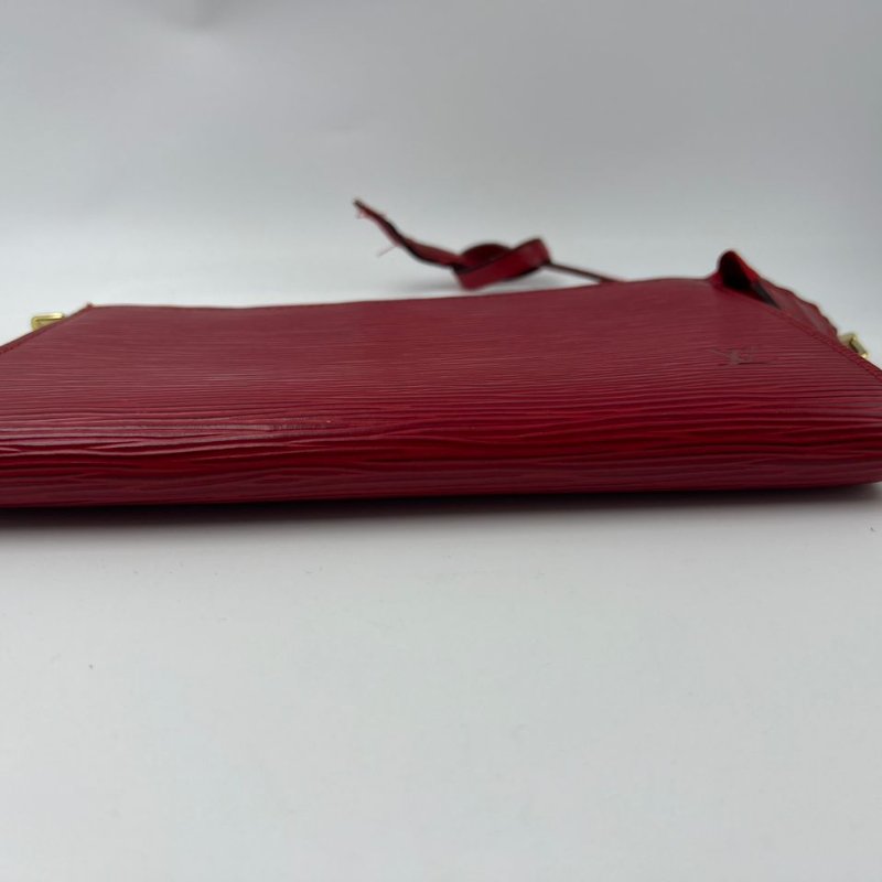 Louis Vuitton Epi 水波紋紅色麻將包-8