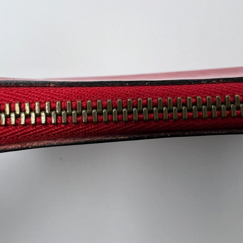 Louis Vuitton Epi 水波紋紅色麻將包-13