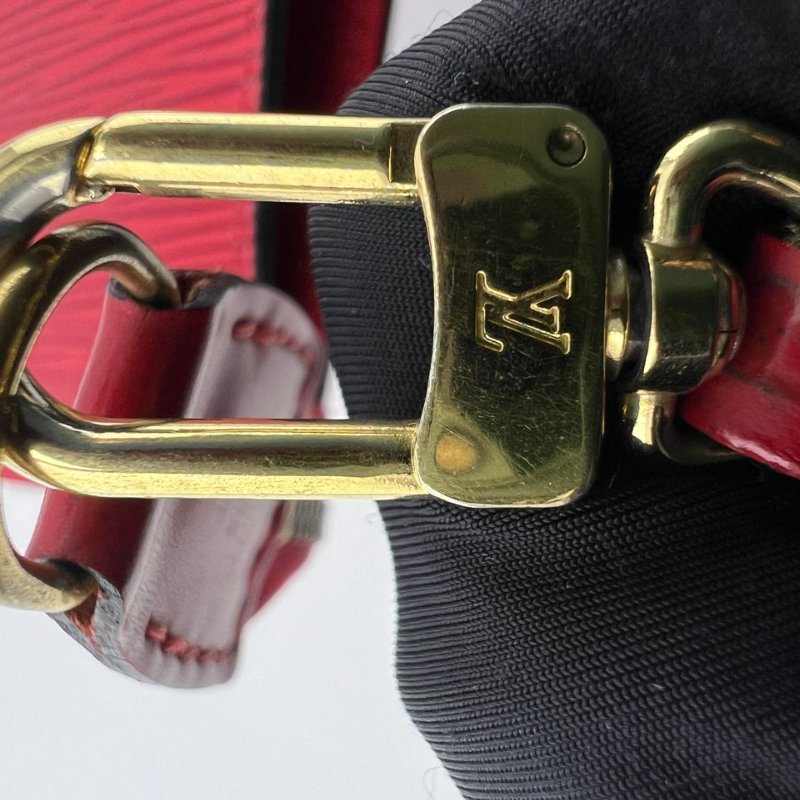 Louis Vuitton Epi 水波紋紅色麻將包-14