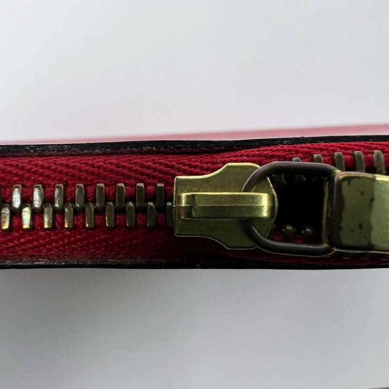 Louis Vuitton Epi 水波紋紅色麻將包-15