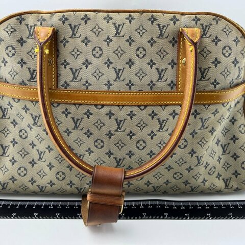 Louis Vuitton 丹寧老花波士頓手提包