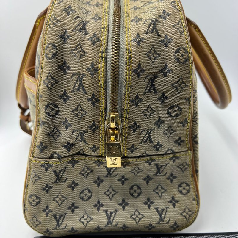 Louis Vuitton 丹寧老花波士頓手提包-1