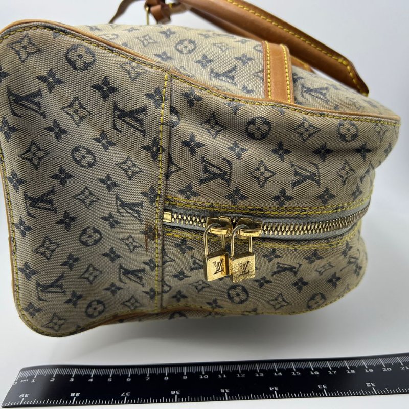 Louis Vuitton 丹寧老花波士頓手提包-2