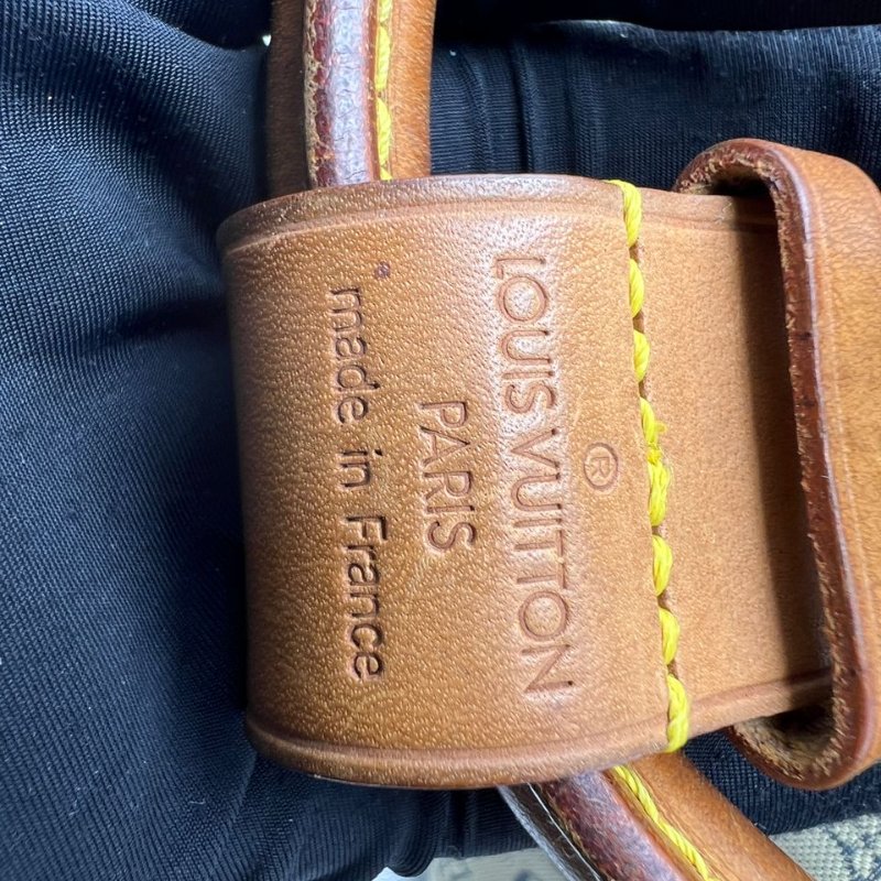 Louis Vuitton 丹寧老花波士頓手提包-4