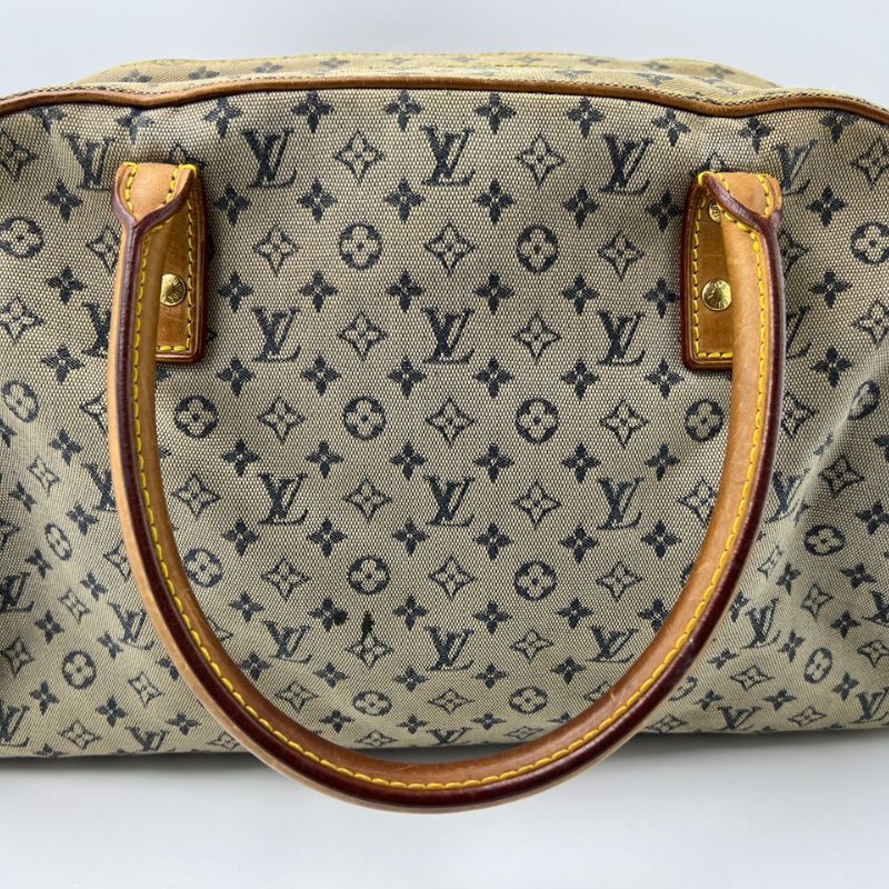 Louis Vuitton 丹寧老花波士頓手提包-7