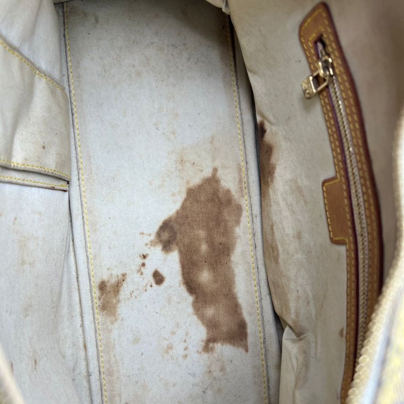 Louis Vuitton 丹寧老花波士頓手提包-13