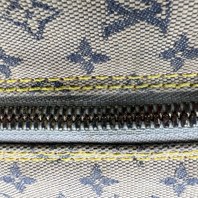 Louis Vuitton 丹寧老花波士頓手提包-14