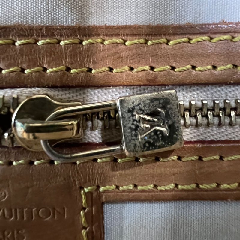 Louis Vuitton 丹寧老花波士頓手提包-18