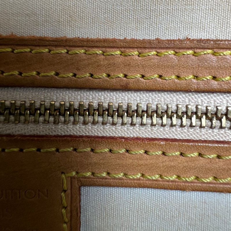 Louis Vuitton 丹寧老花波士頓手提包-19