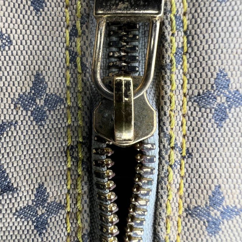 Louis Vuitton 丹寧老花波士頓手提包-22