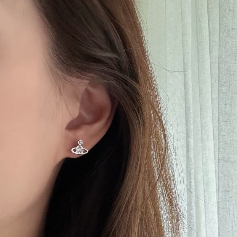 Vivienne Westwood 🪐基本款單鑽土星 單隻 Single Nano Solitaire-0