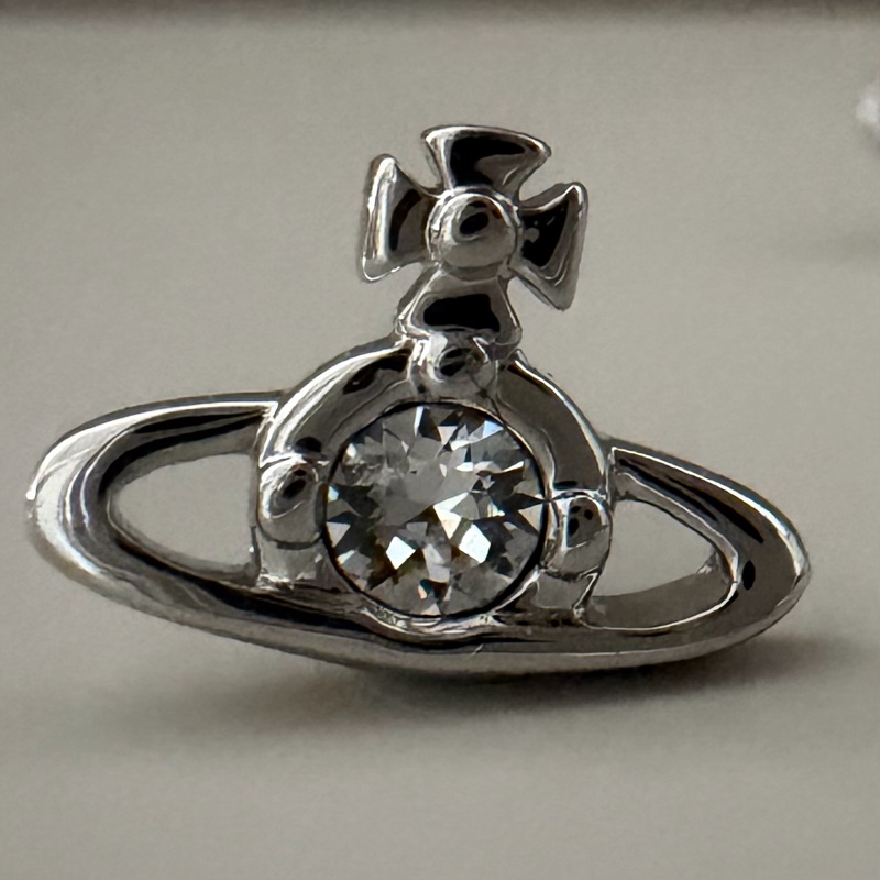 Vivienne Westwood 🪐基本款單鑽土星 單隻 Single Nano Solitaire-2