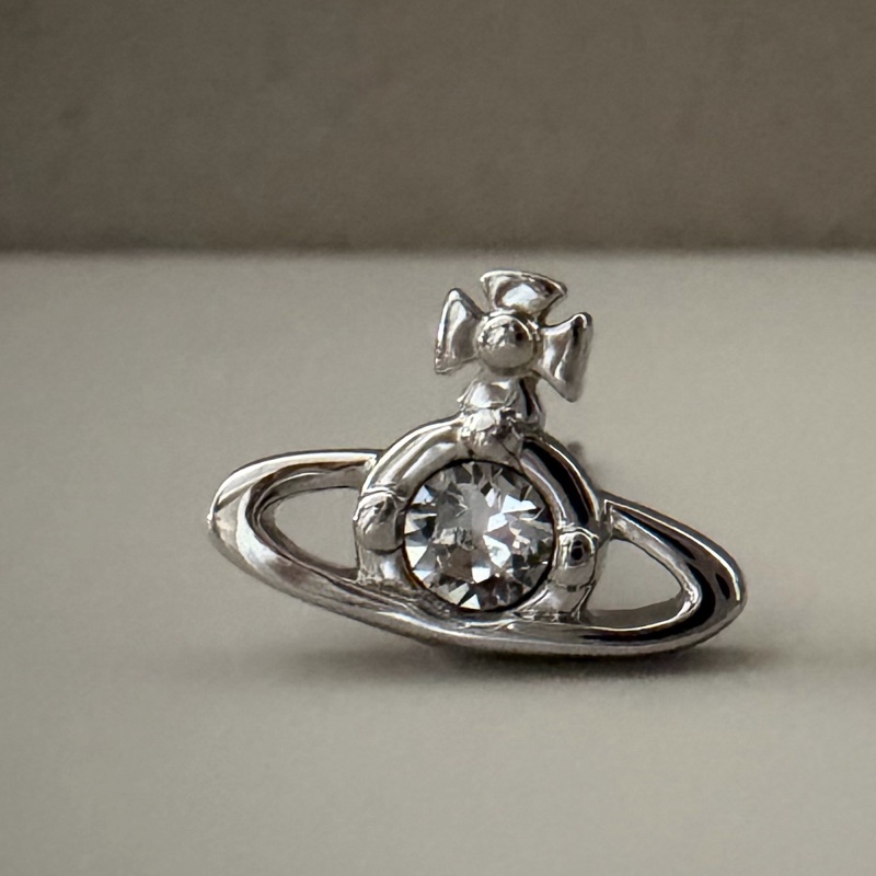 Vivienne Westwood 🪐基本款單鑽土星 單隻 Single Nano Solitaire-4