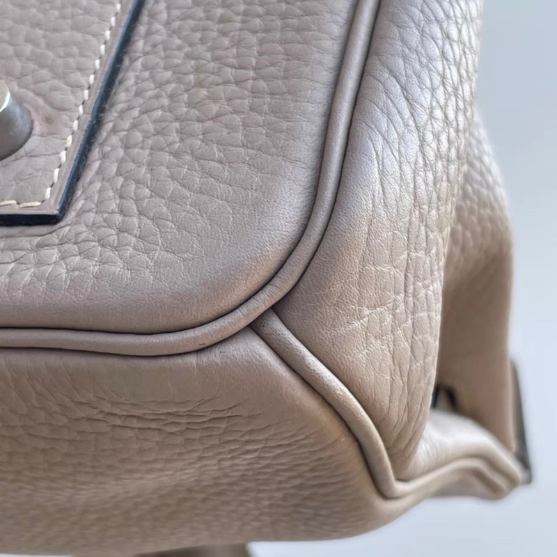 愛馬仕birkin shoulder 42 斑鳩灰銀扣 togo皮 框M刻 原始閒置成色,保存很好,幾乎沒用過-6