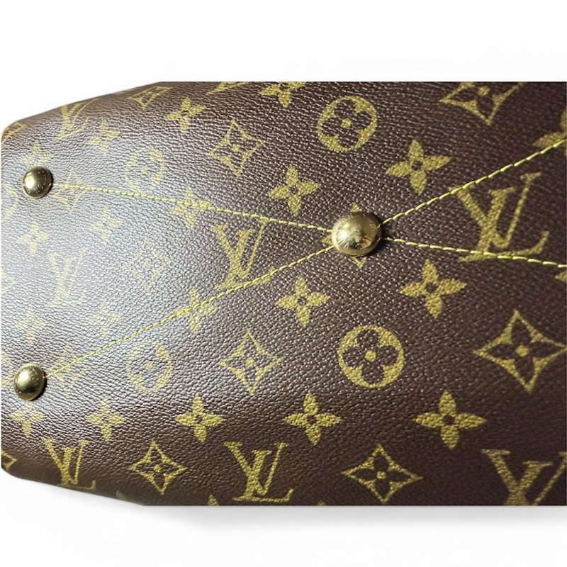 【極新品】LV Louis Vuitton Tivoli PM 經典老花褶皺手提水餃包-6