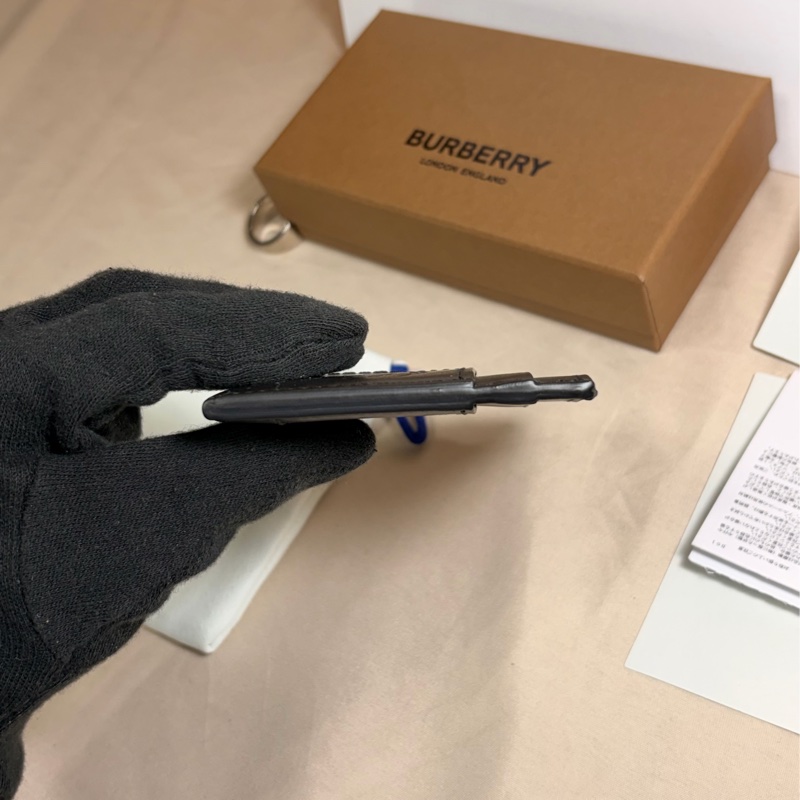🎁全新盒裝 送禮首選 2025 新款 Burberry 巴寶莉 黑金戰馬皮革5卡名片夾/卡夾-4