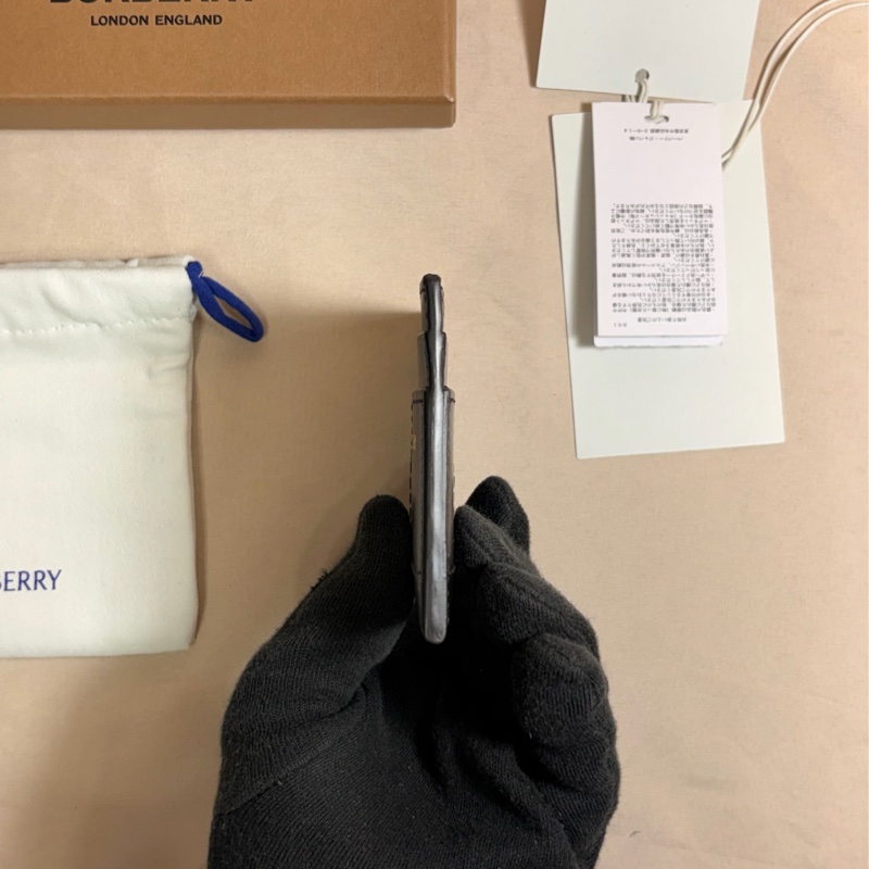 🎁全新盒裝 送禮首選 2025 新款 Burberry 巴寶莉 黑金戰馬皮革5卡名片夾/卡夾-5