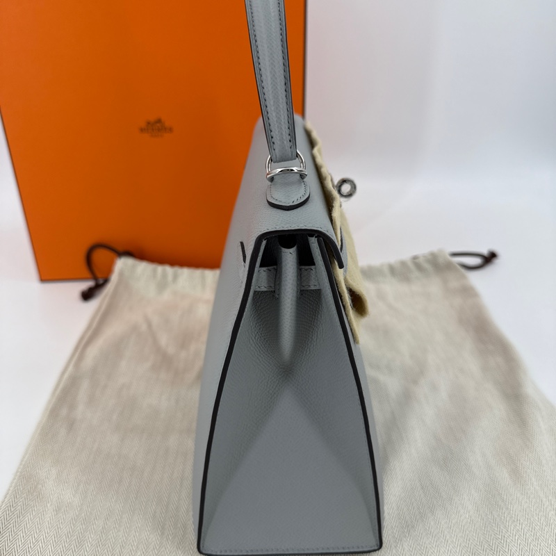 Hermes Kelly 25 Stamp K Color 8U Blue Glacier Brand new full set-3