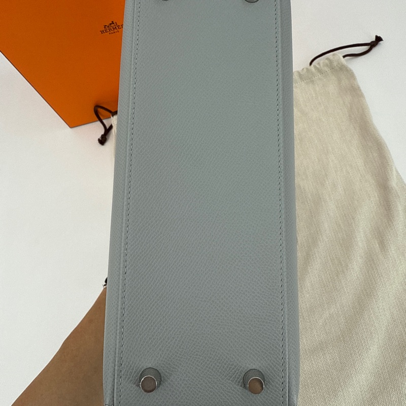 Hermes Kelly 25 Stamp K Color 8U Blue Glacier Brand new full set-4
