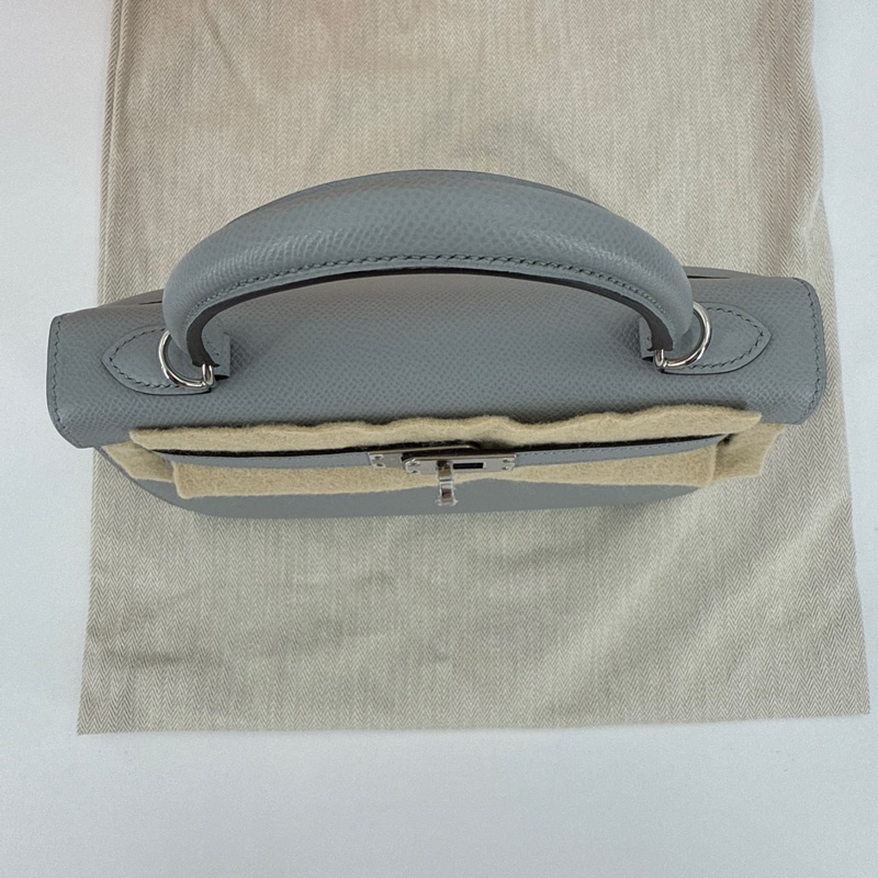 Hermes Kelly 25 Stamp K Color 8U Blue Glacier Brand new full set-6