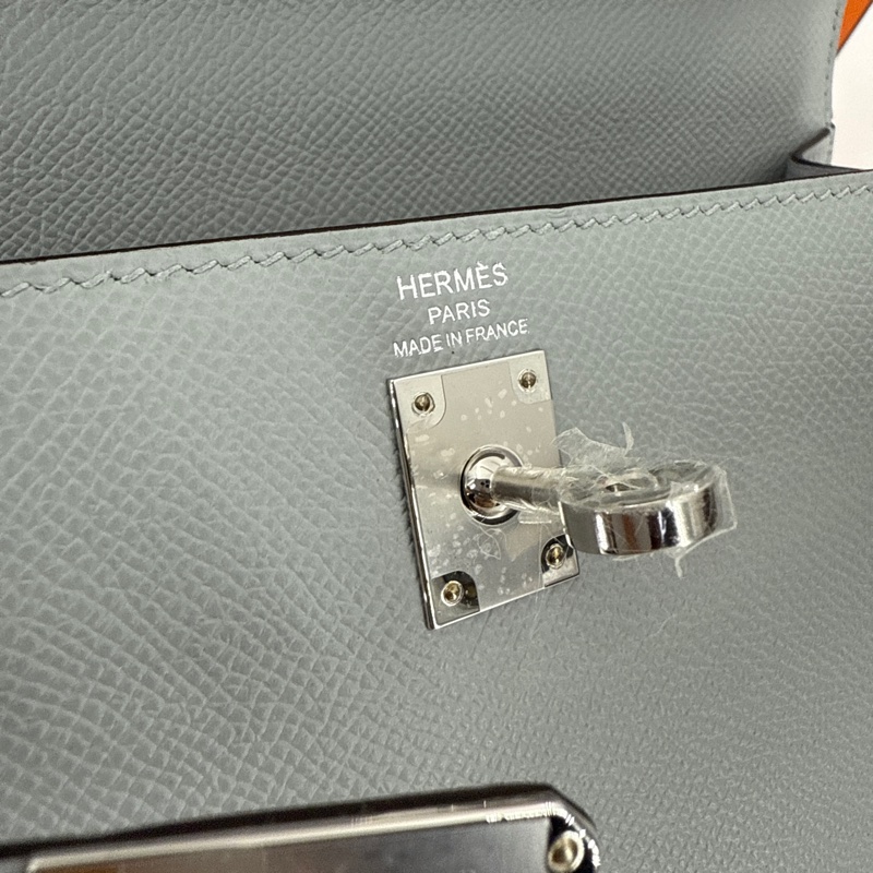 Hermes Kelly 25 Stamp K Color 8U Blue Glacier Brand new full set-8