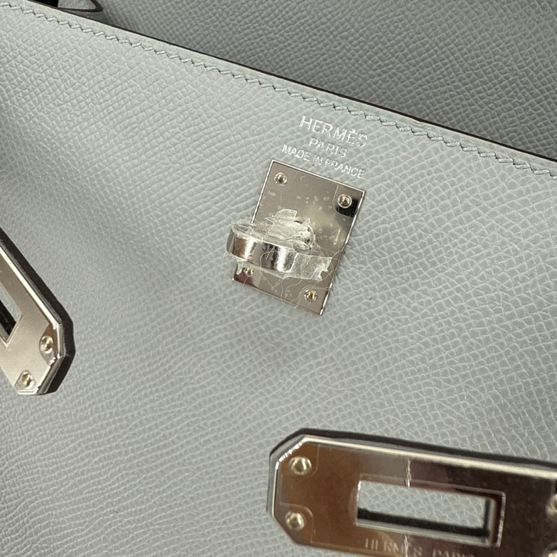 Hermes Kelly 25 Stamp K Color 8U Blue Glacier Brand new full set-9