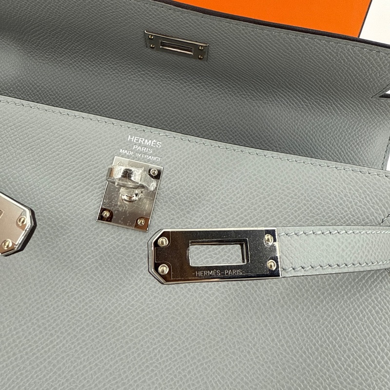 Hermes Kelly 25 Stamp K Color 8U Blue Glacier Brand new full set-11