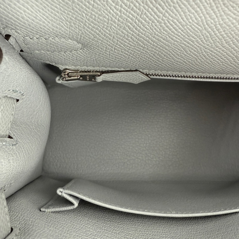 Hermes Kelly 25 Stamp K Color 8U Blue Glacier Brand new full set-12