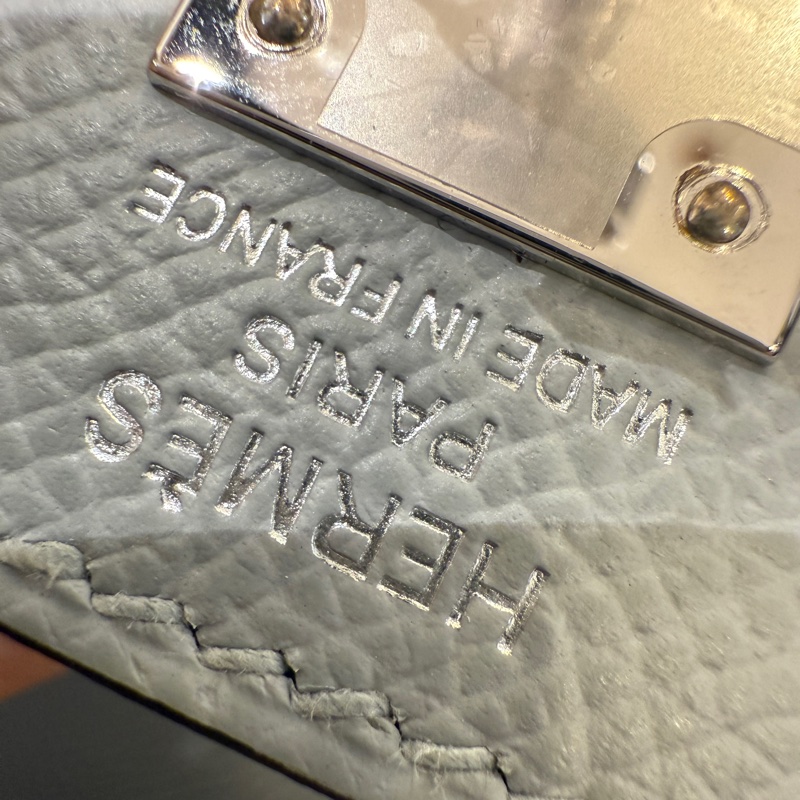 Hermes Kelly 25 Stamp K Color 8U Blue Glacier Brand new full set-14