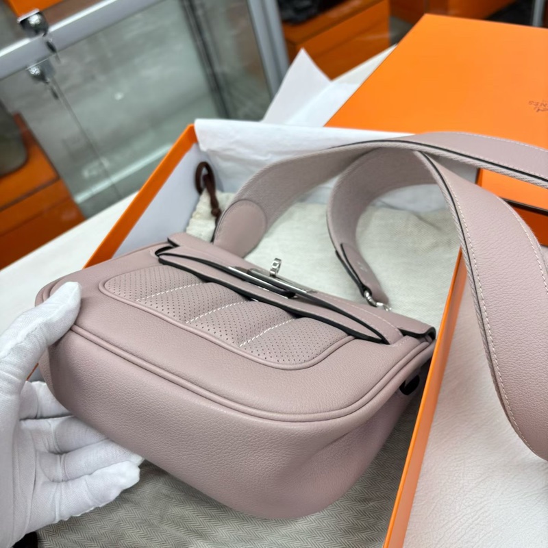 🌈Hermes💜Mini Berline💜香芋紫銀扣💜99新🌈Evercolor皮🌟有盒💜miniberline🌟berline🌟愛馬仕🌟-1