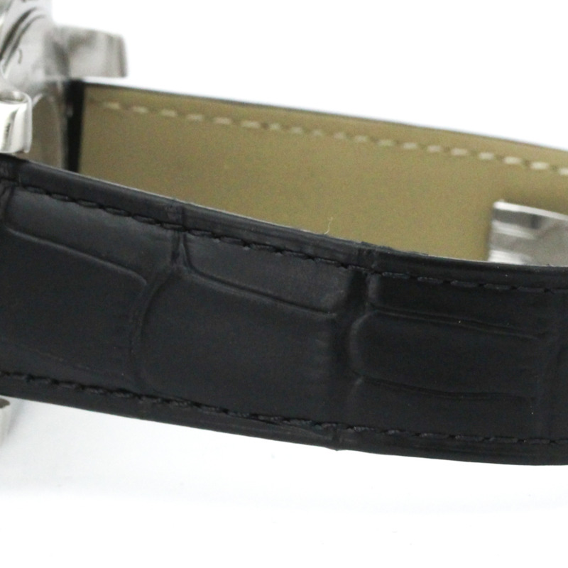 CARTIER Calibre de Cartier 鋼質皮革自動男士手錶 W7100014 (外裝仕上げ済み)-2