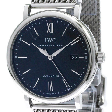 IWC 萬國錶 Portofino 系列精鋼自動男士腕錶 IW356502 拋光