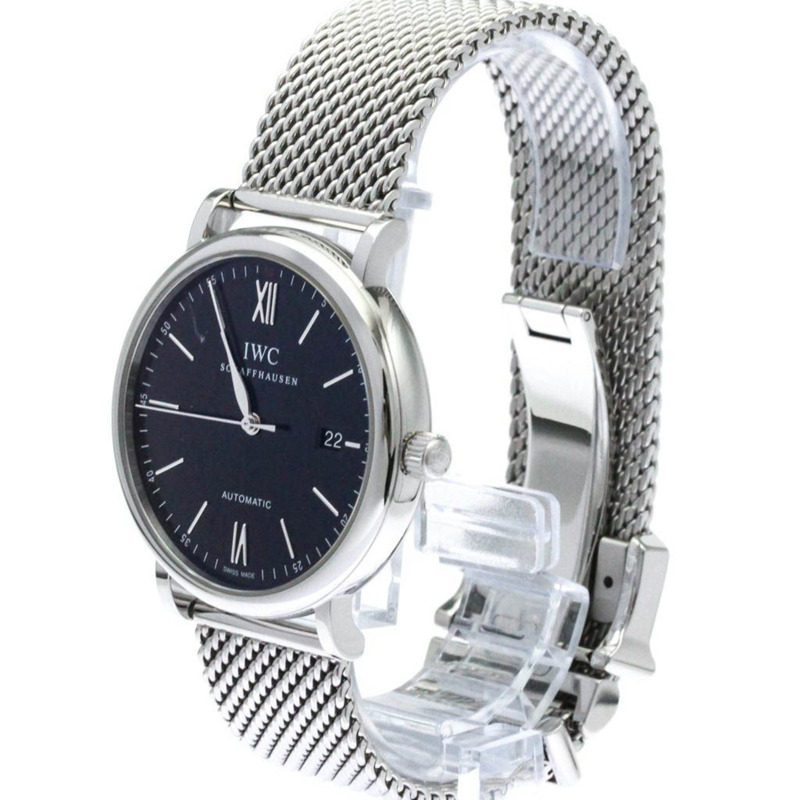IWC 萬國錶 Portofino 系列精鋼自動男士腕錶 IW356502 拋光-1