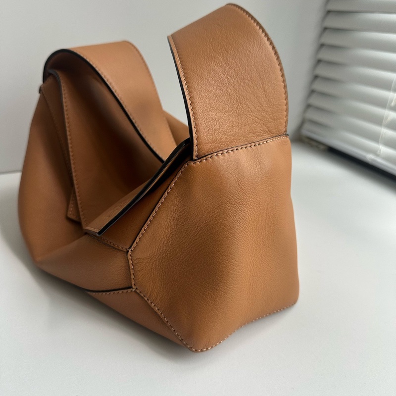 Loewe 羅意威 焦糖色puzzle腋下包Hobo  附件：🈚-3