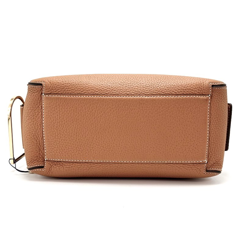 DELVAUX 棕色金扣CoolBox系列 中號手提肩背斜背包27*17*12 98新配件塵袋*2  卡冊 保卡-3