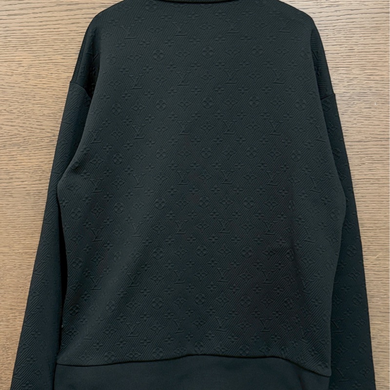 LV 黑色滿版壓紋外套-1