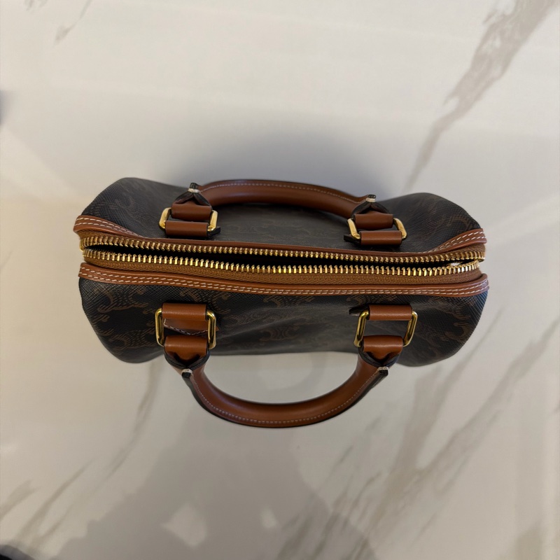 CELINE 標誌印花小號波士頓包-0