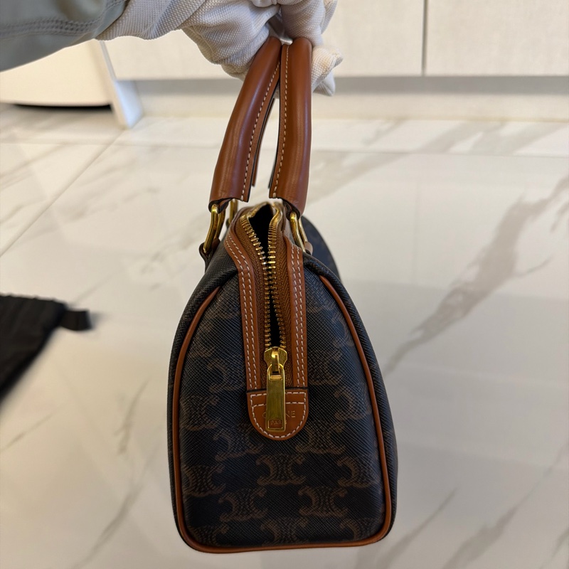 CELINE 標誌印花小號波士頓包-3