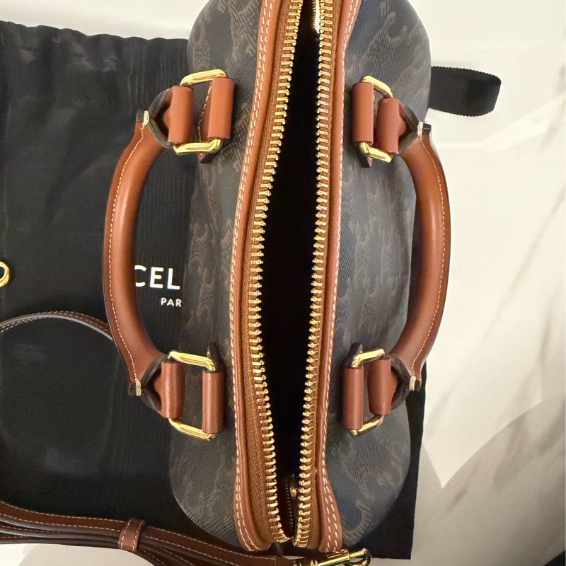 CELINE 標誌印花小號波士頓包-10