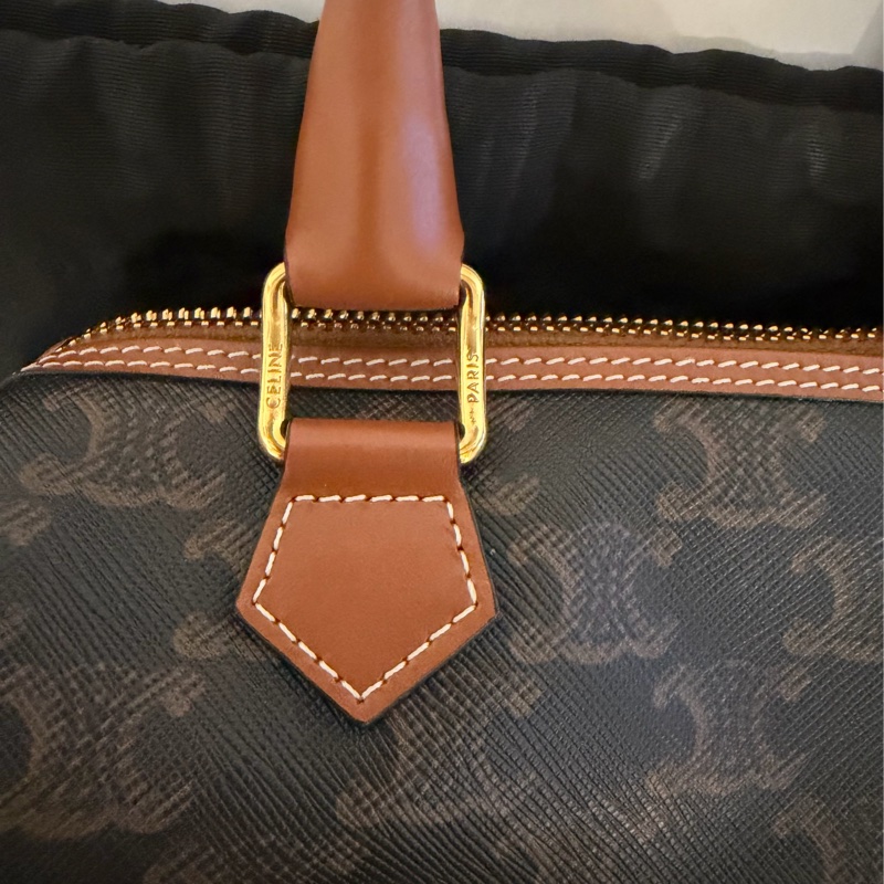 CELINE 標誌印花小號波士頓包-14