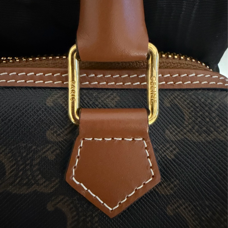 CELINE 標誌印花小號波士頓包-15