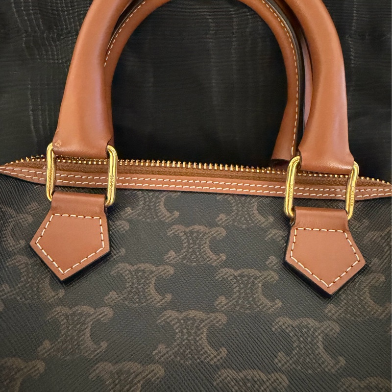 CELINE 標誌印花小號波士頓包-16