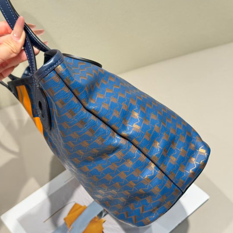 Moynat 日本限定彎曲彩條圖案 手提托特包 29*13*22cm 99新配件塵袋-4