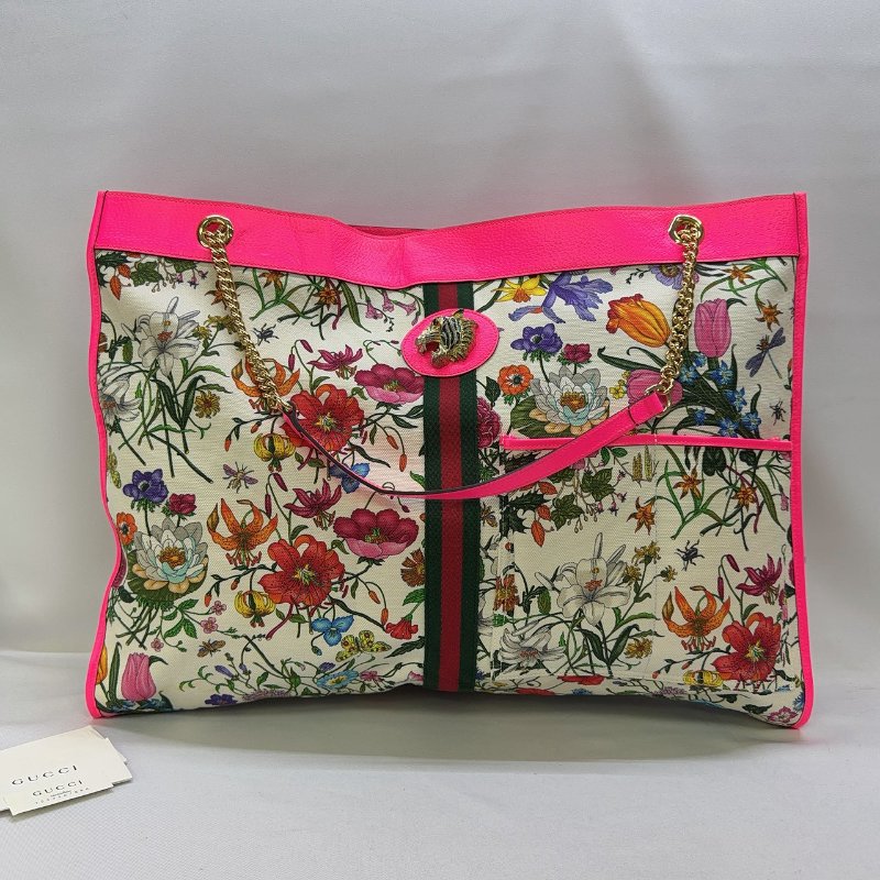 GUCCI Rajah Flora大型托特包-0