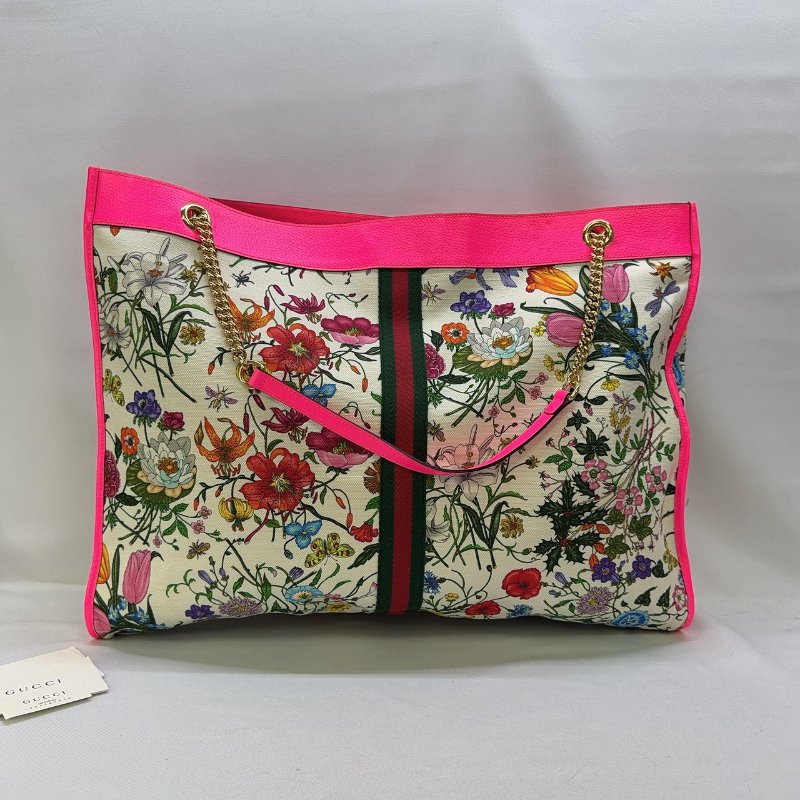 GUCCI Rajah Flora大型托特包-1