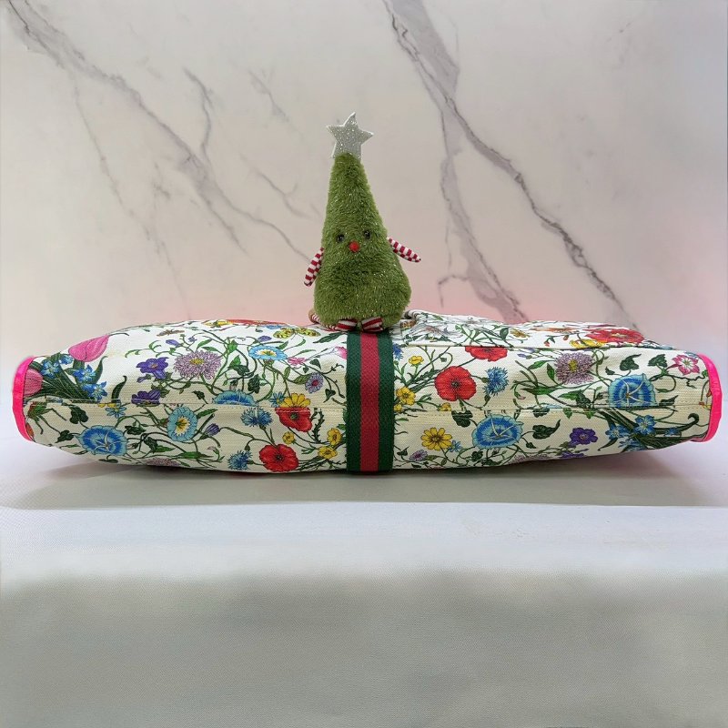 GUCCI Rajah Flora大型帆布托特包-5