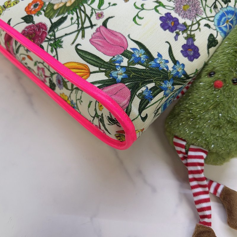 GUCCI Rajah Flora大型帆布托特包-6