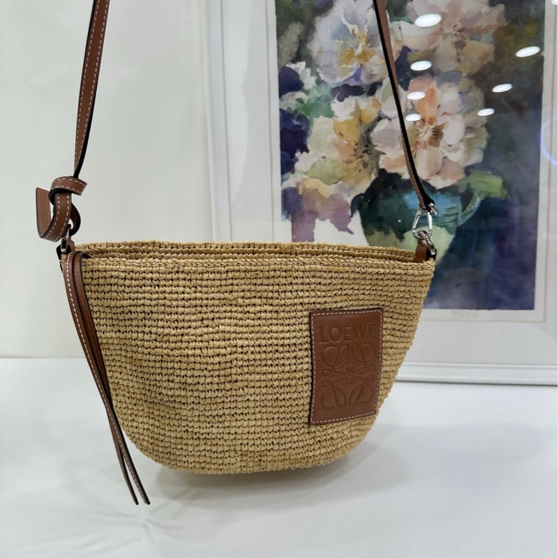 Loewe羅意威編織草編包-5